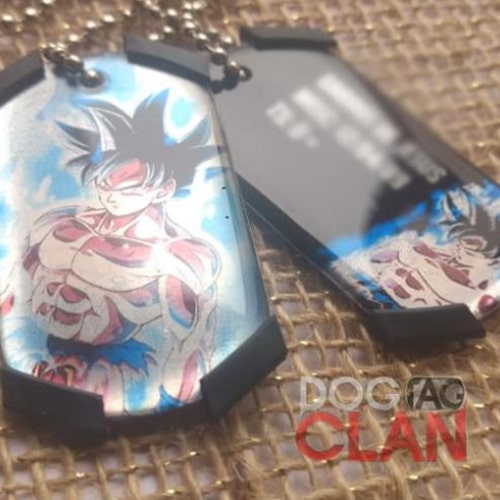 Dog Tag Goku Instinto Superior-1
