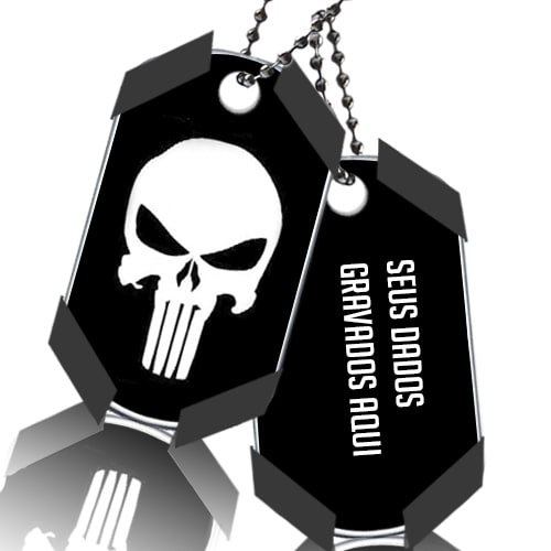 Dog Tag Justiceiro Punisher
