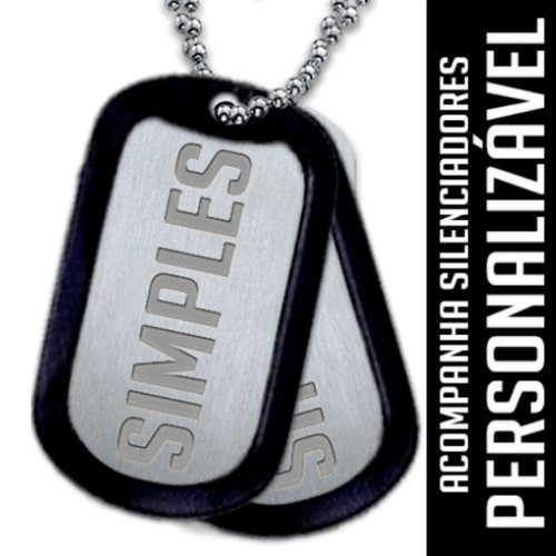 Kit dogtag Simples Personalizável