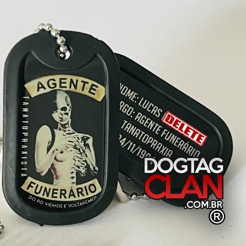 Dog Tag Agente Funerário-1