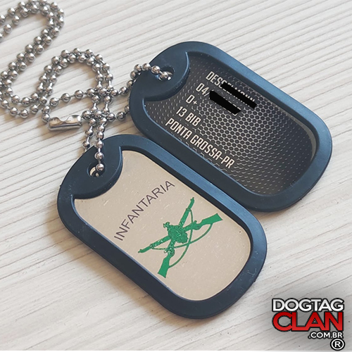 Dog Tag Plaqueta infantaria militar Brasil-2