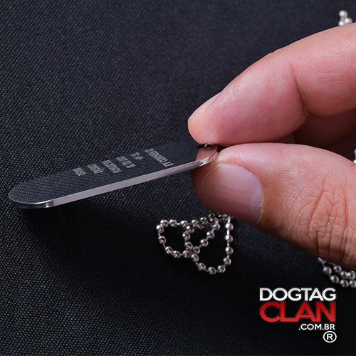 Dog tag personalizada gravação ponta de diamante-2