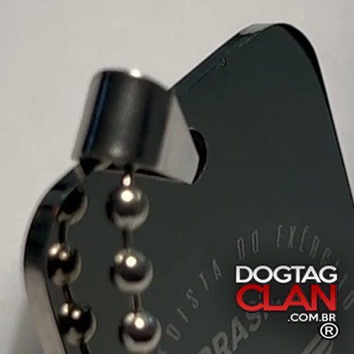Dog tag personalizada gravação ponta de diamante-10