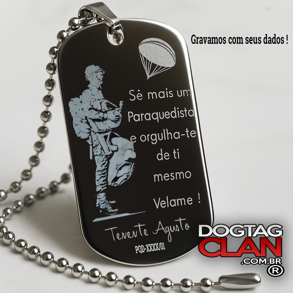Dog tag Paraquedista velame-2