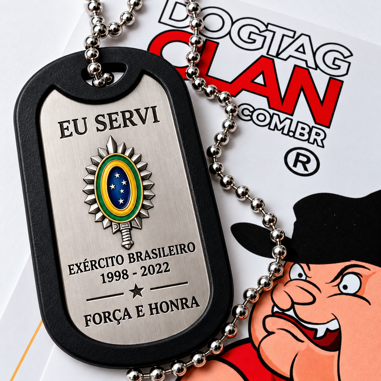 Dog Tag Veterano do Exército Personalizada – Para Quem Serviu-1