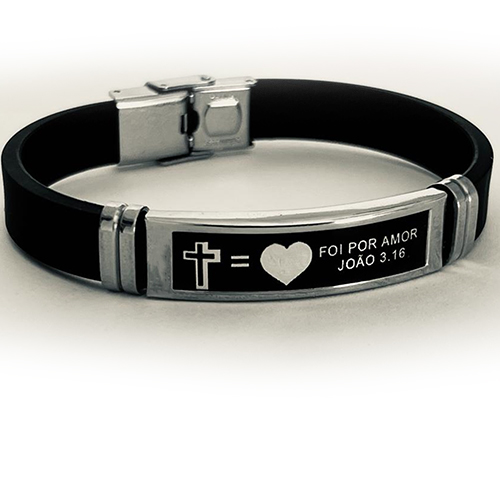 Pulseira foi por amor joao 3.16