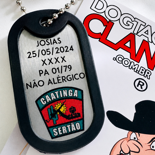 Dog Tag Militar Caatinga do sertão