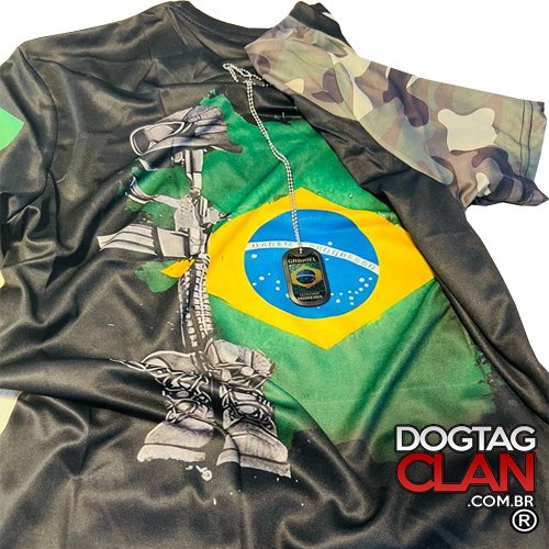 Camisa Militar Dog tag Brasil-4