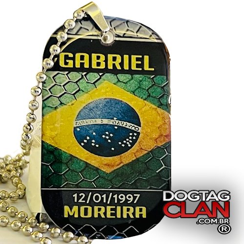 Dog Tag Militar Brasil-1