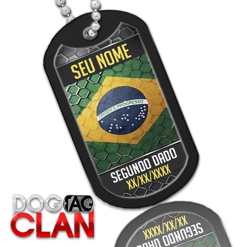 Dog Tag Militar Brasil-3