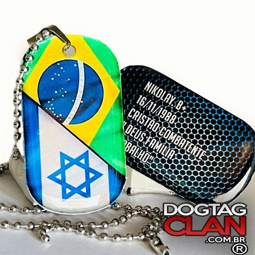 Dog Tag Israel Brasil