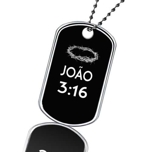 Dog Tag João 3:16