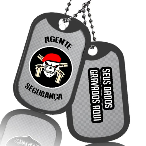 Dog Tag Agente de Segurança