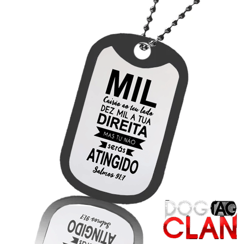 Dog Tag Mil Cairam ao Teu Lado