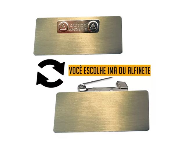 Crachás Personalizados para Hotéis em Aço Inox-1