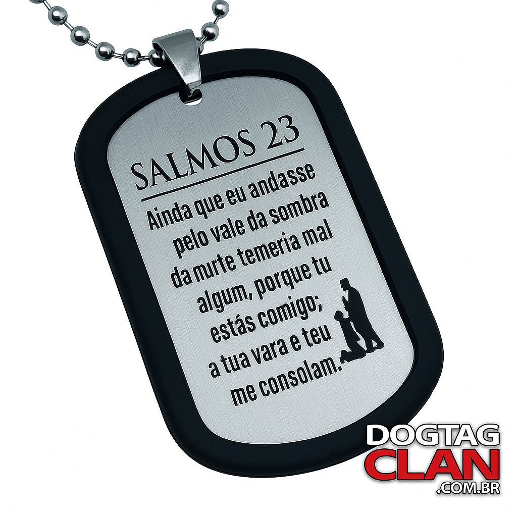 Dog Tag Religiosa Salmo 23-1