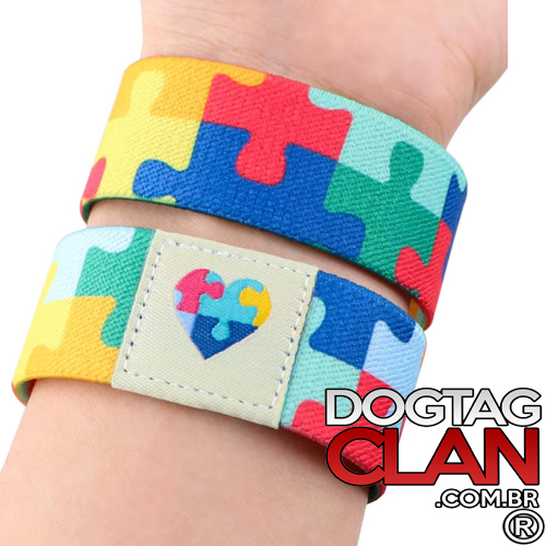 Pulseira Autismo de Identificação – Adulto e Jovem, Unissex, Multicor