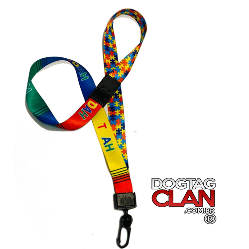 Cordão Premium TDAH + Autismo com Trava Anti-Sufocamento