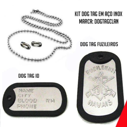 Dog Tag Militar - Fuzileiros Navais