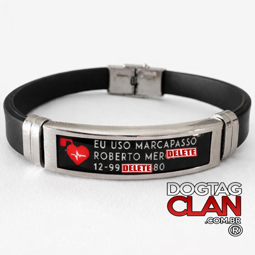 Pulseira de Identificação EU USO MARCAPASSO – Alerta Médico-2