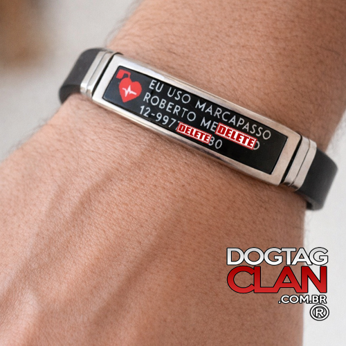 Pulseira de Identificação EU USO MARCAPASSO – Alerta Médico-1