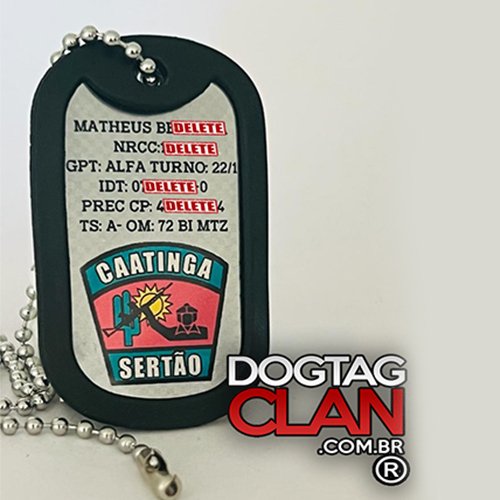 Dog Tag Militar Caatinga-1