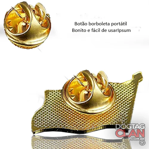 Pin Lapela Bandeira do Brasil em Metal – Broche Patriótico-2