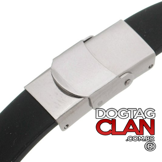Pulseira Pai Nosso em Silicone com Placa em Aço Inox – Oração Gravada-1