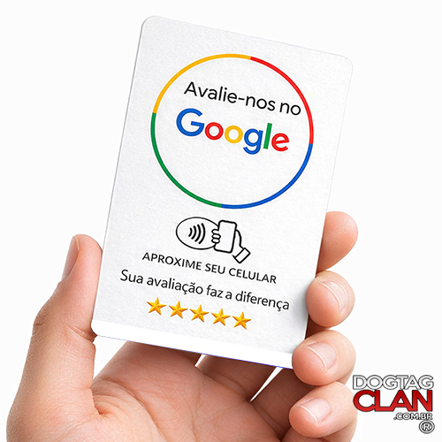 Cartão Avaliação Google com NFC e QR Code – Aumente suas Avaliações-1