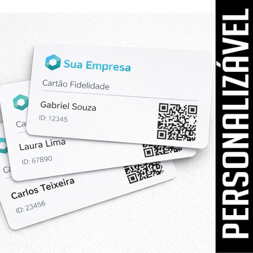 Cartão PVC Personalizado para Fidelidade, Convênio ou Acesso
