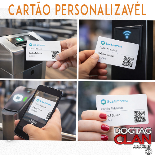 Cartão PVC Personalizado para Fidelidade, Convênio ou Acesso-1