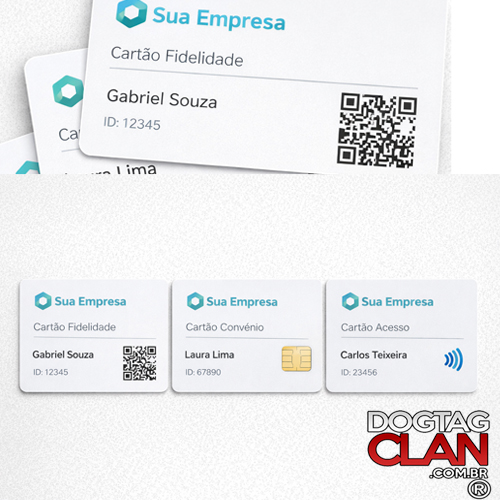 Cartão PVC Personalizado para Fidelidade, Convênio ou Acesso-2