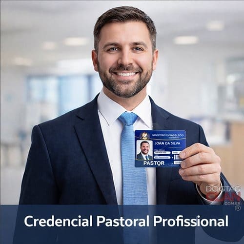 Credencial de Pastor e Carteirinha de Membro em PVC 0,76mm Personalizada-5