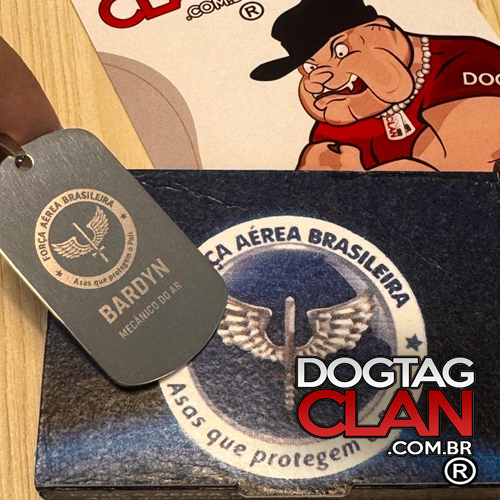 Dog Tag de Formatura Militar com Caixa Personalizada – Ideal para EEAR, ESA e Exército-3