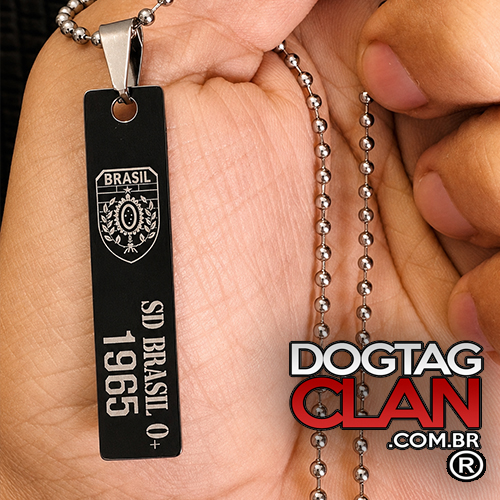 Colar Tático Personalizado em Aço Inox (Gravação Profunda)-2