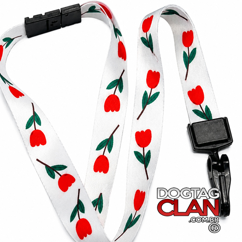 Cordão Tulipa Vermelha Parkinson – Identificação e Atendimento Preferencial
