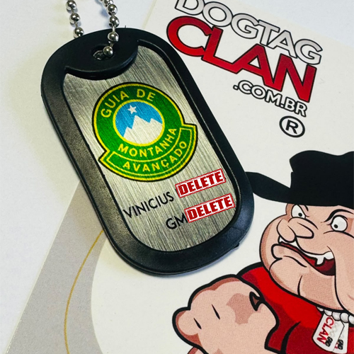 Dog Tag Guia de Montanha Personalizada em Aço Inox | DogTagClan