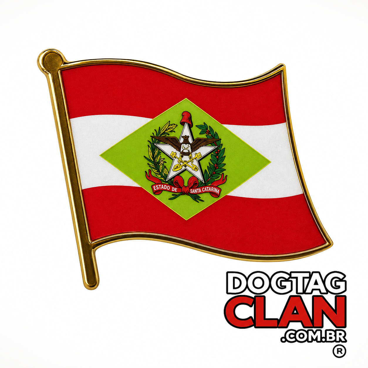 Pin Bandeira de Santa Catarina – Broche do Estado de SC