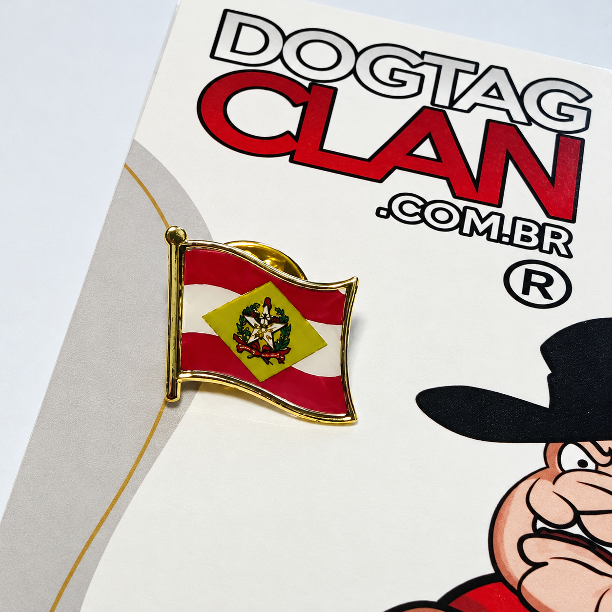 Pin Bandeira de Santa Catarina – Broche do Estado de SC-1