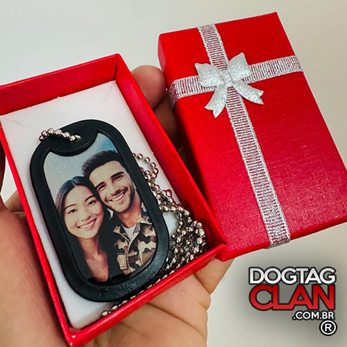 Dog Tag namorados para Quem Você Ama – Personalizada com Nome ou Foto-2
