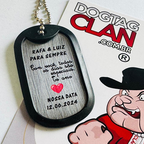 Dog Tag namorados para Quem Você Ama – Personalizada com Nome ou Foto-5